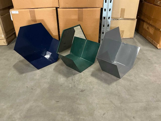 Partij coco maison wandbakjes hexa 3/set (24x) - afbeelding 1 van  5
