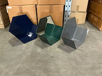 Partij coco maison wandbakjes hexa 3/set (24x) - afbeelding 1 van  5