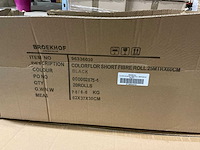 Partij colorflor short fibre roll 25mtrx60cm black (140x) - afbeelding 3 van  3