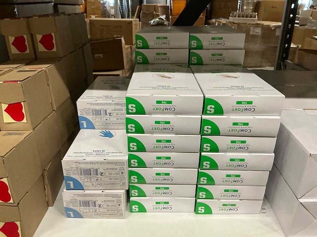 Partij comfort handschoenen tpe&nitrile s&l (37x) - afbeelding 1 van  1