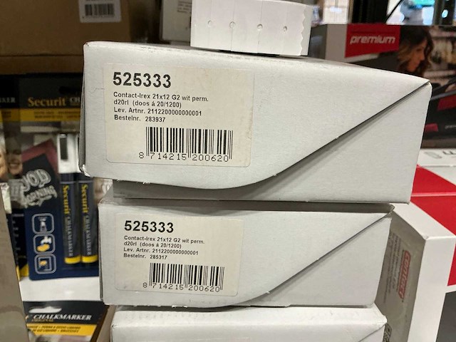 Partij contract-irex 21x12 g2 wit perm. (180x) - afbeelding 3 van  3