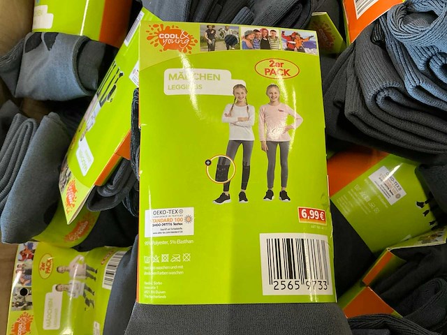 Partij cool&young kinder leggings 2/packs (304x) - afbeelding 3 van  6
