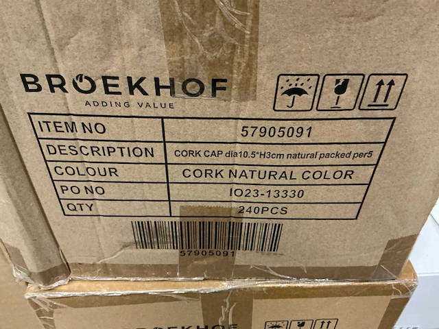 Partij cork caps ø10,5xh3cm (150x) - afbeelding 5 van  5