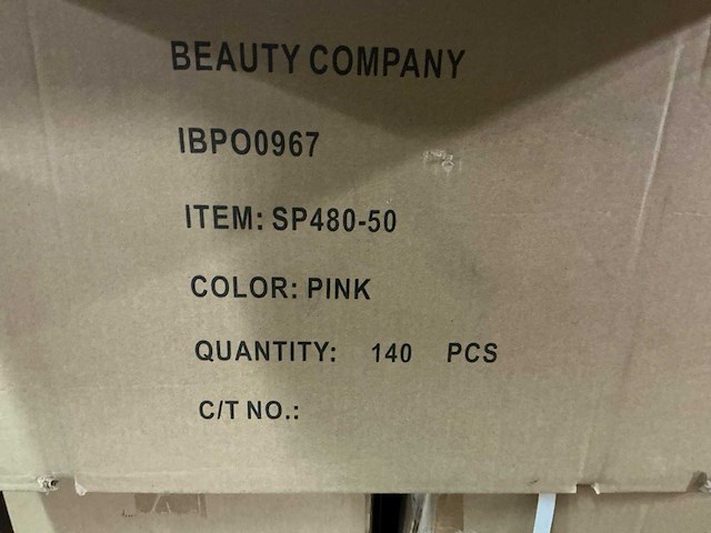 Partij cosmeticapotjes roze (circa 20.000 stuks) - afbeelding 2 van  2