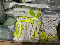 Partij crivit wooden tees 150/per pack (74x) - afbeelding 1 van  4