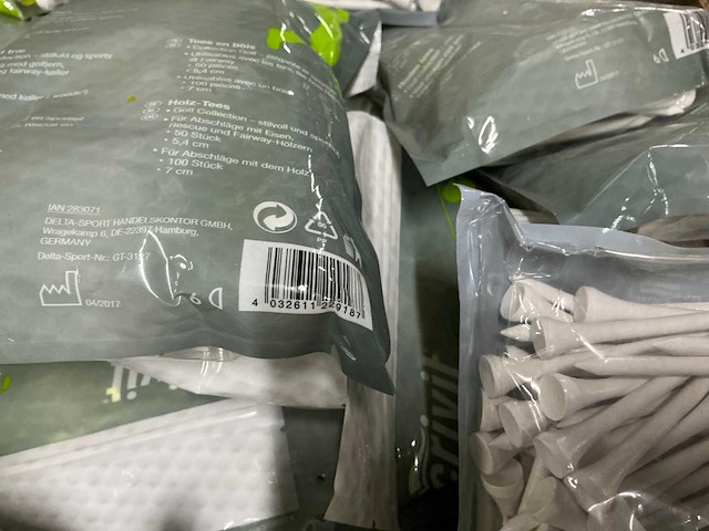 Partij crivit wooden tees 150/per pack (74x) - afbeelding 2 van  4
