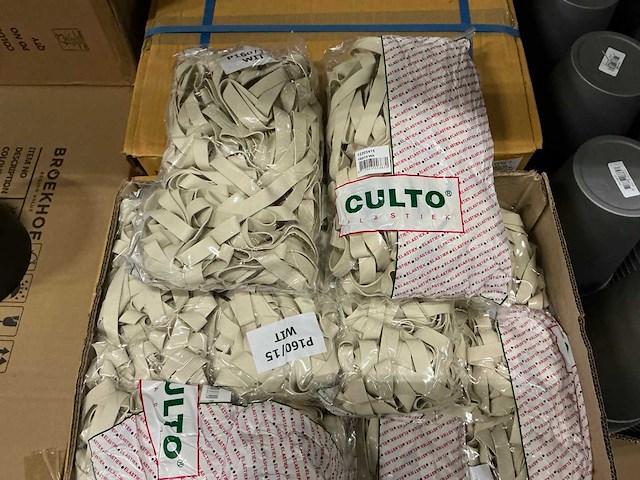 Partij culto elastieken 160/15 wit (240x) - afbeelding 1 van  3