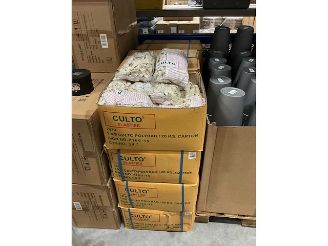 Partij culto elastieken 160/15 wit (240x) - afbeelding 2 van  3