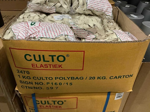 Partij culto elastieken 160/15 wit (240x) - afbeelding 3 van  3