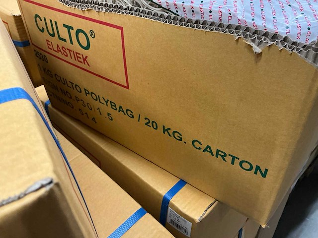 Partij culto elastieken 30/1,5 wit 1kg per zak (400x) - afbeelding 4 van  4