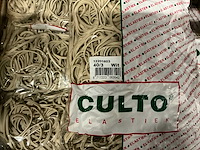 Partij culto elastieken 40/3 wit 1kg per zak (80x) - afbeelding 2 van  4