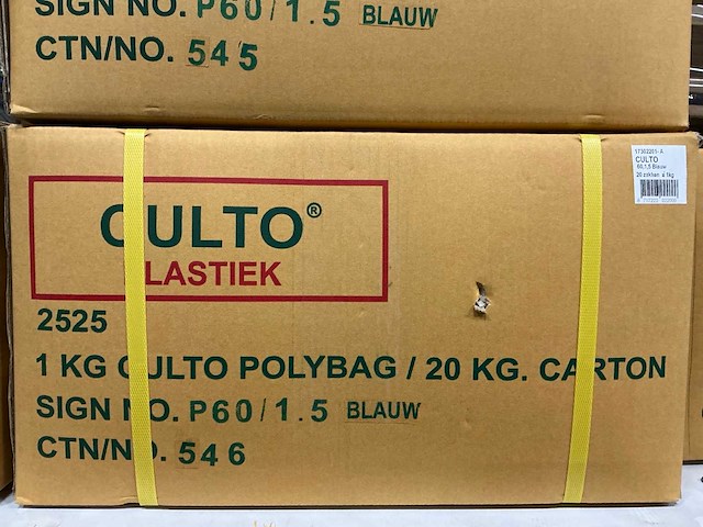 Partij culto elastieken 60/1,5 blauw (80x) - afbeelding 5 van  5