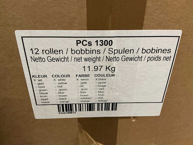 Partij cylastic pcs 1300 wit (167x) - afbeelding 4 van  4