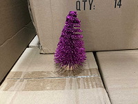 Partij decoratie kerstboompjes h12cm (1110x) - afbeelding 1 van  6