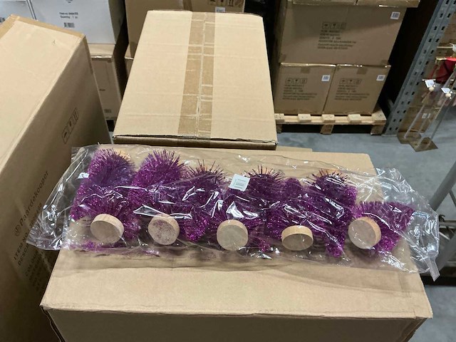Partij decoratie kerstboompjes h12cm (1110x) - afbeelding 2 van  6