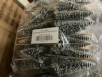 Partij decoratie kerstboompjes on stick (468x) - afbeelding 5 van  5