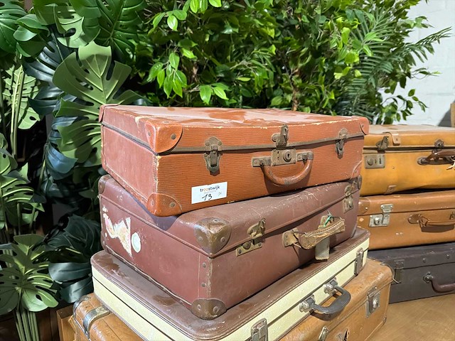 Partij decoratie koffers (7x) - afbeelding 2 van  5