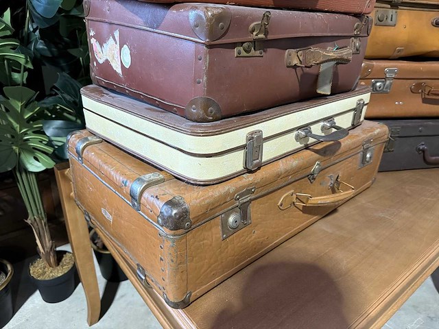 Partij decoratie koffers (7x) - afbeelding 3 van  5