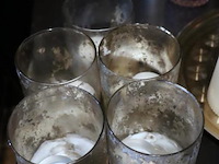 Partij decoratie o.a. waxinelichthouders, schaal & kaarsen - afbeelding 2 van  5