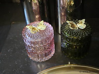 Partij decoratie o.a. waxinelichthouders, schaal & kaarsen - afbeelding 3 van  5