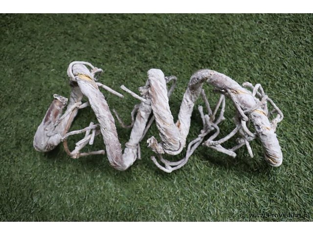 Partij decoratiemateriaal o.a. teak houten schalen (hand) & wandklok - afbeelding 4 van  8