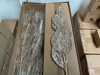 Partij decoratietakken met glitterafwerking 70cm (33x) - afbeelding 2 van  5