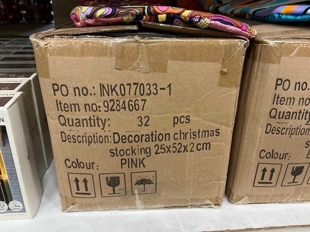 Partij decoration christmas shocking 25x52x2cm (64x) - afbeelding 2 van  3