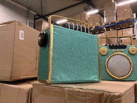 Partij decoration radio 30x13x29cm green (79x) - afbeelding 2 van  4