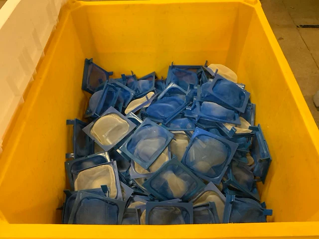 Partij deegmandjes in palletkrat - afbeelding 3 van  5