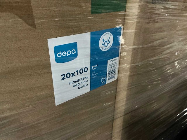 Partij depa bekers 180ml (32000x) - afbeelding 3 van  3