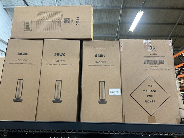 Partij desinfectielampen met philips 36w uv-c lamp - afbeelding 1 van  3