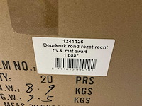 Partij deurkrukken rvs mat zwart (120 stuks) - afbeelding 6 van  6