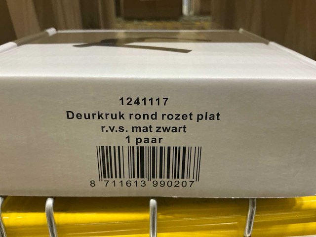 Partij deurkrukken rvs mat zwart (40 stuks) - afbeelding 2 van  4