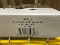 Partij deurkrukken rvs mat zwart (40 stuks) - afbeelding 2 van  4