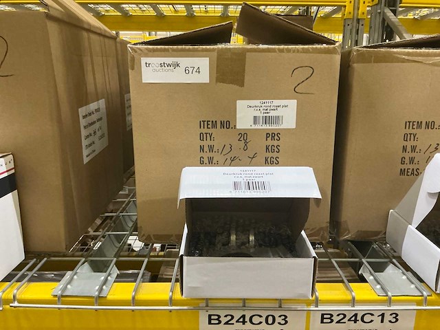 Partij deurkrukken rvs mat zwart (80 stuks) - afbeelding 3 van  4