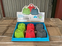 Partij deurstoppers met hendel - 850gr - 12x6 cm (110x) - afbeelding 1 van  5