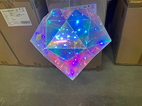 Partij diamond d30/h33cm iridescent led (18x) - afbeelding 1 van  4