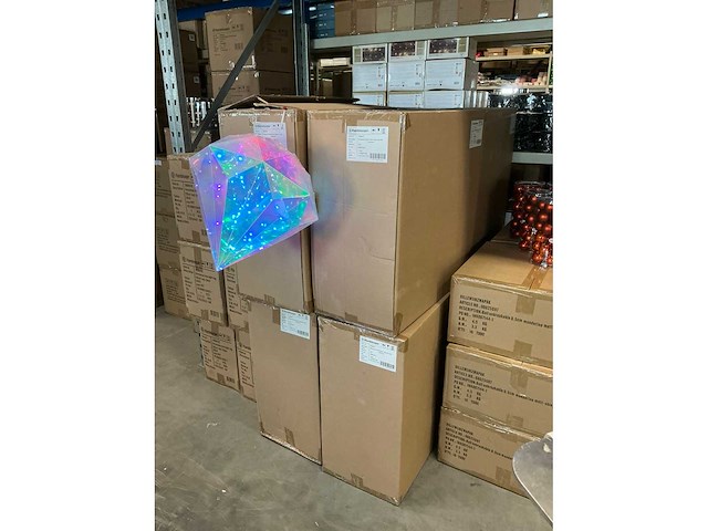 Partij diamond d40/h43cm iridescent led (32x) - afbeelding 3 van  4