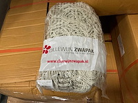 Partij dillewijn zwapak elastieken 80x1.5mm wit 1kg per zak (300x) - afbeelding 1 van  4