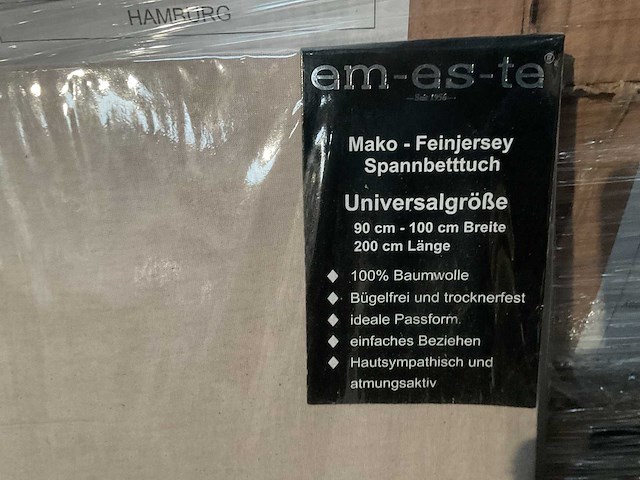 Partij display basic duvet cover 90x100x200cm, white (160x) - afbeelding 2 van  4