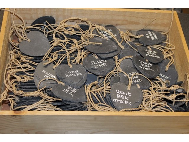 Partij div decoratie leistenen hangers - afbeelding 2 van  3