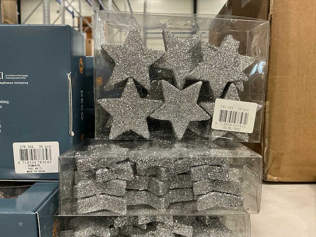 Partij divers deco decoratiemateriaal sterretjes (64 verpakkingen) - afbeelding 2 van  8