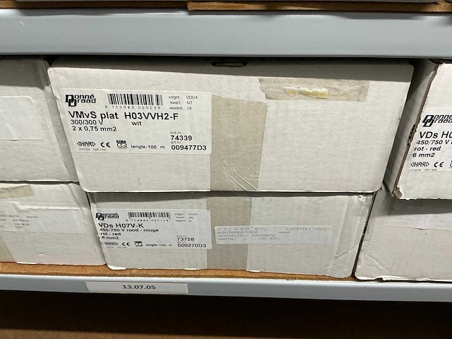 Partij divers donne installatiedraad (19x) - afbeelding 4 van  5