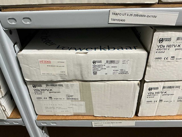 Partij divers donne installatiedraad (19x) - afbeelding 5 van  5