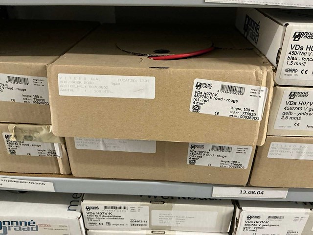 Partij divers donne installatiedraad (22x) - afbeelding 3 van  8