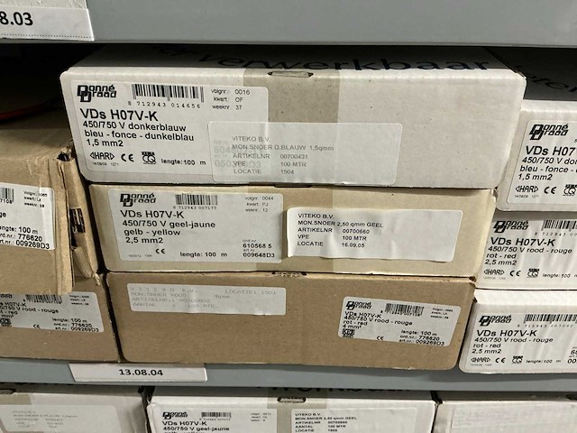 Partij divers donne installatiedraad (22x) - afbeelding 4 van  8