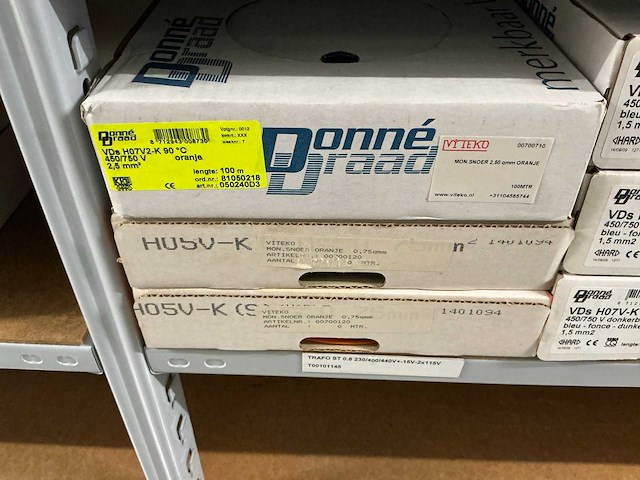 Partij divers donne installatiedraad (22x) - afbeelding 8 van  8