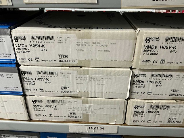 Partij divers donne installatiedraad (24x) - afbeelding 3 van  9