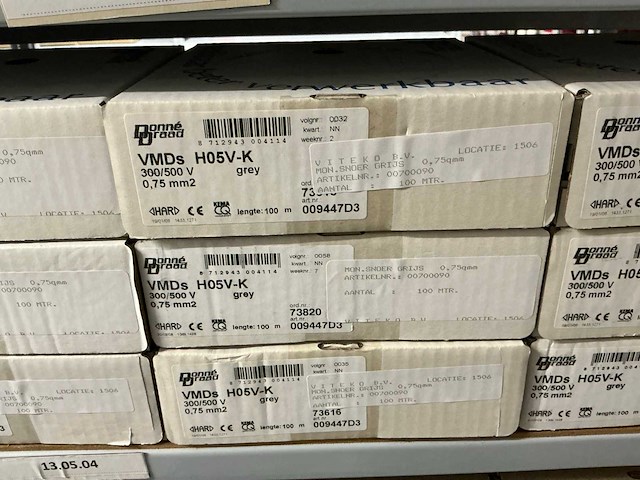 Partij divers donne installatiedraad (24x) - afbeelding 4 van  9