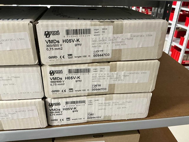 Partij divers donne installatiedraad (24x) - afbeelding 5 van  9